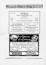 Load image into Gallery viewer, 1929 Robert E. Lee High School Advertising featuring Publix dry cleaning, Riverside Shoe Repair, The Keene Co Wrigley Engraving
