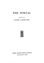 Load image into Gallery viewer, 1930 John Adams High School yearbook The Portal
