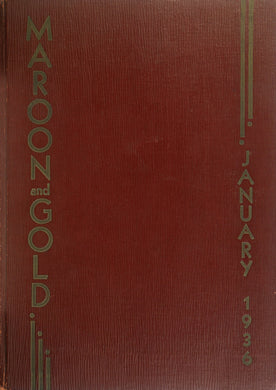 Class of January 1936 John Adams High School Yearbook