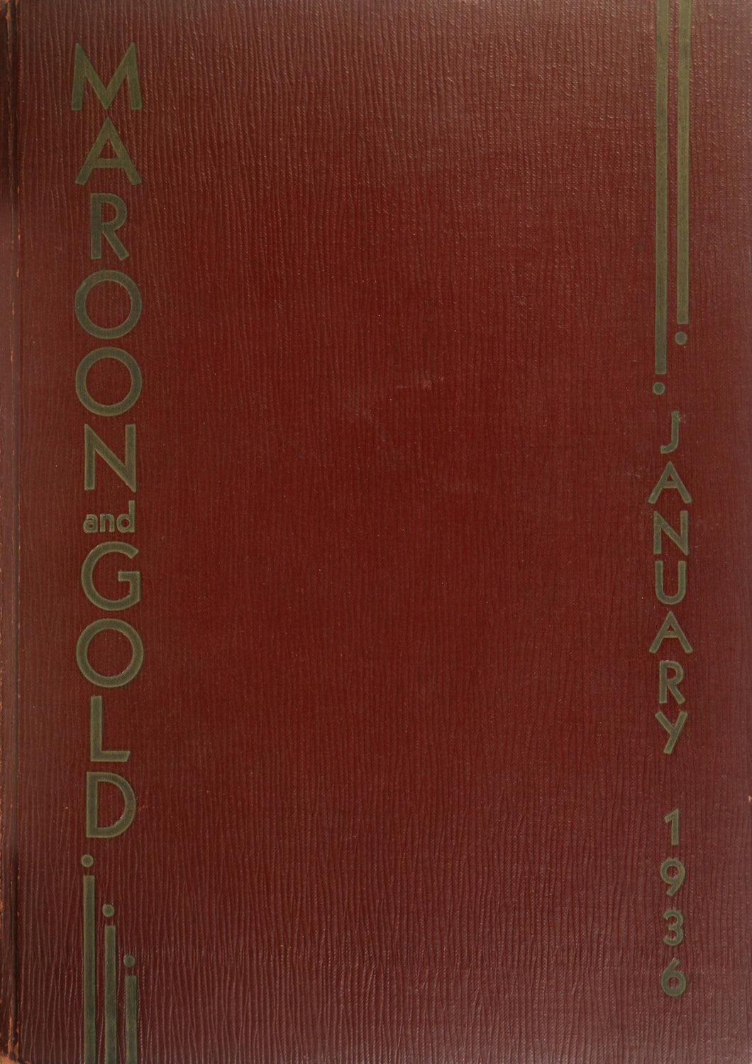 Class of January 1936 John Adams High School Yearbook