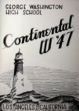 Load image into Gallery viewer, 1947 George Washington High School Yearbook The Continental Los Angeles, California
