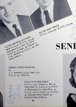 Load image into Gallery viewer, Vintage yearbook page with senior portraits and text. 1959 Louisa County High School Yearbook in Mineral, Virginia

