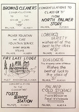 Load image into Gallery viewer, Vintage advertising in Matanuska-Susitna Borough, Alaska during 1951
