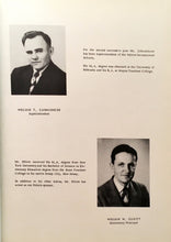 Load image into Gallery viewer, 1951 Palmer High School Superintendent William Zahradnicek and Elementary School Principal William Elliott
