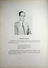 Load image into Gallery viewer, Photograph of the Principal in 1953 Greene County High School Yearbook in Eutaw, Alabama
