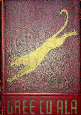 1953 Greene County High School Yearbook in Eutaw, Alabama