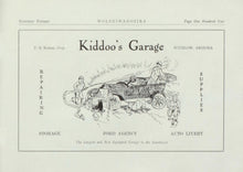 Load image into Gallery viewer, Vintage Advertising for Kiddoo's Garage in 1915 Winslow High School Yearbook in Navajo County, Arizona
