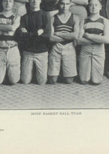 Load image into Gallery viewer, Varsity Boys Basketball Team Picture in 1920 Winslow High School Yearbook in Navajo County, Arizona

