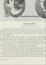 Load image into Gallery viewer, Debating Team information and pictures in 1922 Winslow High School Yearbook in Navajo County, Arizona
