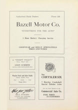 Load image into Gallery viewer, Old vintage advertising in 1924 Winslow High School Yearbook in Navajo County, Arizona Bazell Motor Company
