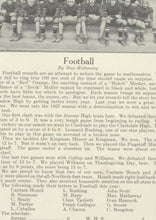 Load image into Gallery viewer, Old vintage photo of varsity football team in 1927 Winslow High School Yearbook in Navajo County, Arizona
