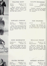 Load image into Gallery viewer, Football players with photos in 1942 Flagstaff High School Yearbook in Coconino County, Arizona
