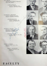 Load image into Gallery viewer, Vintage faculty portrait with names and academic degrees in 1942 Flagstaff High School Yearbook in Coconino County, Arizona
