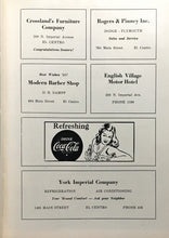 Load image into Gallery viewer, Vintage advertising in the 1951 Central Union High School Yearbook in Imperial County, California
