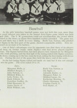 Load image into Gallery viewer, Girls Varsity Baseball (Softball) Team in 1920 Colorado Springs High School Yearbook in El Paso County, CO The Lever
