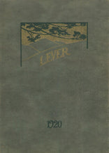 Load image into Gallery viewer, Class of 1920 Colorado Springs High School Yearbook in El Paso County, CO The Lever Annual
