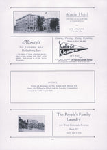 Load image into Gallery viewer, Old Vintage Ads in 1930 Colorado Springs High School Yearbook in El Paso County, CO
