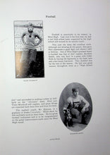 Load image into Gallery viewer, Photos of Football Players in 1911 West Waterloo High School Yearbook in Black Hawk County, Iowa
