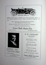 Load image into Gallery viewer, Old vintage advertisements in 1911 West Waterloo High School in Black Hawk County, Iowa

