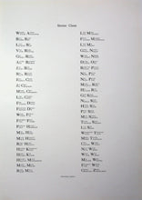Load image into Gallery viewer, Names in the Senior Class at 1911 West Waterloo High School in Iowa
