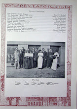 Load image into Gallery viewer, The Cast of the Student Play in 1914 West Waterloo High School yearbook in Black Hawk County, IA
