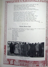 Load image into Gallery viewer, Seniors Honor List in 1914 West Waterloo High School yearbook in Black Hawk County, IA
