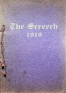 1919 Albia High School Yearbook in Monroe County, Iowa The Screech