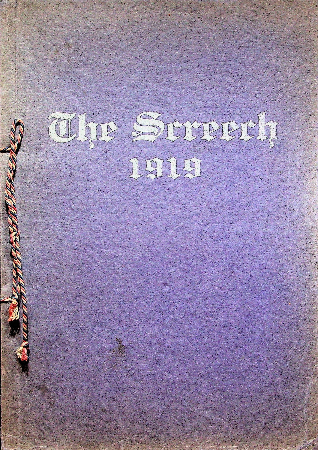 1919 Albia High School Yearbook in Monroe County, Iowa The Screech