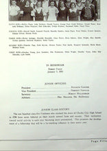 Load image into Gallery viewer, Juniors Class Photos in 1933 Charles City High School Yearbook in Floyd County, Iowa
