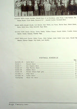 Load image into Gallery viewer, Schedule and Vintage Football Team Picture in 1933 Charles City High School Yearbook in Floyd County, Iowa
