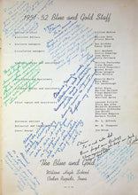Load image into Gallery viewer, Blue and Gold 1952 Wilson High School Yearbook in Cedar Rapids, IA
