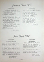 Load image into Gallery viewer, Class Poems in the 1952 Wilson High School Yearbook in Cedar Rapids, Iowa
