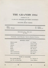 Load image into Gallery viewer, 1914 Granite High School Yearbook in Madison County, Illinois
