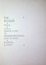 Load image into Gallery viewer, 1934 Riverside Brookfield High School Yearbook in Cook County, Illinois

