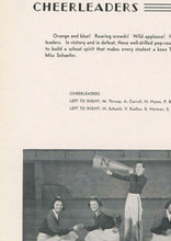 Load image into Gallery viewer, Pictures of Cheerleaders in 1939 Niles Township High School Yearbook in Skokie, Illinois
