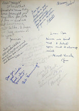 Load image into Gallery viewer, Student autographs and inscriptions in the 1942 DeKalb Township High School yearbook in DeKalb County, Illinois
