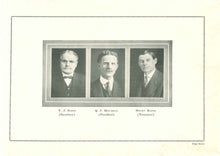 Load image into Gallery viewer, Faculty member photos in the 1917 Linton High School Yearbook in Greene County, Indiana
