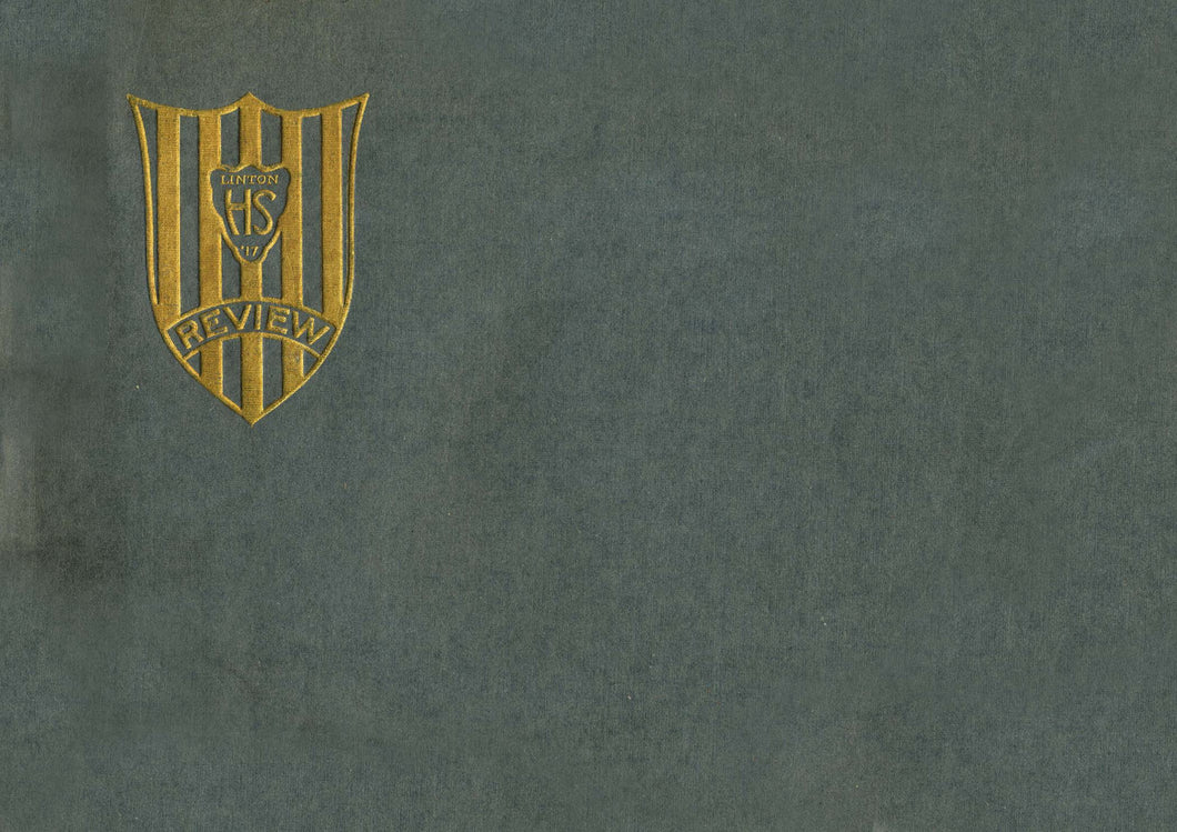 1917 Linton High School Yearbook in Greene County, Indiana The Review