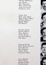Load image into Gallery viewer, Sophomores Pictures in 1937 Kokomo High School Yearbook in Indiana
