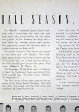 Load image into Gallery viewer, Basketball Team Picture in the 1947 Highlands High School Yearbook in Fort Thomas, Kentucky
