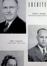 Load image into Gallery viewer, Superintendent Russel Bridges and Principal Eberly Hammack in the 1947 Highlands High School Yearbook in Fort Thomas, Kentucky
