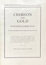 Load image into Gallery viewer, Townsend Harris Hall Prep School Crimson and Gold Yearbook in 1925
