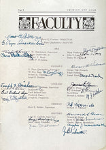 Load image into Gallery viewer, Autographs and signatures of faculty at Townsend Harris Hall Prep School in 1925
