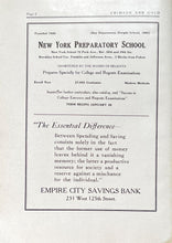 Load image into Gallery viewer, Townsend Harris Hall Preparatory School in Manhattan, New York City during the January 1925 school year
