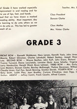 Load image into Gallery viewer, Grade 3 Class Photo in the 1950 Ardsley High School Yearbook in New York
