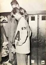 Load image into Gallery viewer, 1957 Ardsley High School Yearbook Students Class of &#39;57 Kid Wearing Lettermen Jacket
