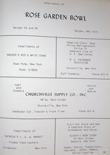 Load image into Gallery viewer, Vintage advertising in Churchville NY in 1960
