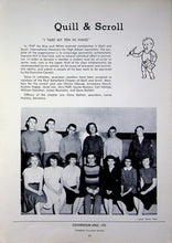 Load image into Gallery viewer, Photo of the Quill and Scroll club in 1948 Miamisburg High School Yearbook in Montgomery County, Ohio
