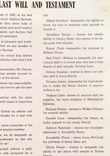 Load image into Gallery viewer, Senior Students Last Will and Testament in the 1949 Sulphur Springs High School Yearbook in Liberty Township, Ohio
