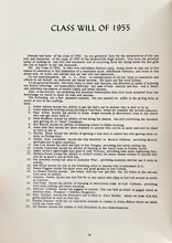 Load image into Gallery viewer, Senior Class will in 1955 Nelsonville High School yearbook in Athens County, OH
